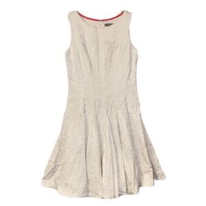 Eliza J White Lace Dress Fit And Flare Wedding Formal Shabby Chic Size 4